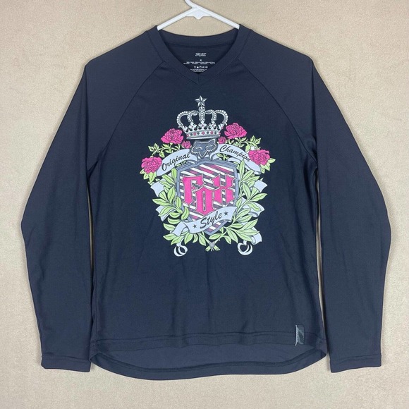 Fox Tops - Fox Racing Womens M‎ Performance Long Sleeve Top The Original Champion Style
